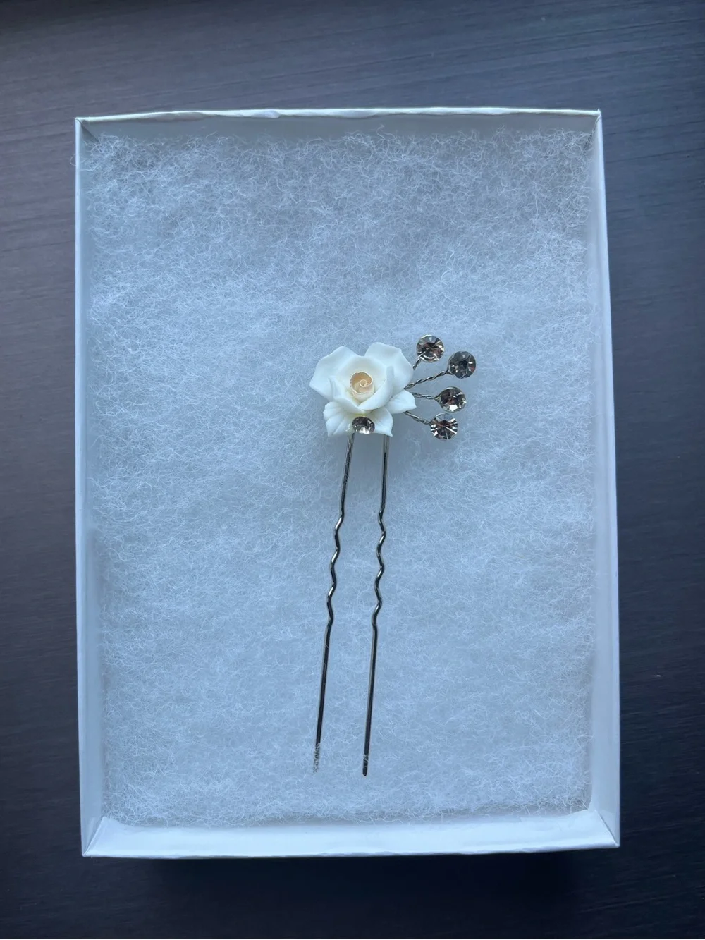 NEW Crystal Bridal Hair Pin. Never Worn.
